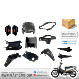 KIT PLASTICOS SMASH/BIT/TRIP (11 PZAS) NEGRO VC